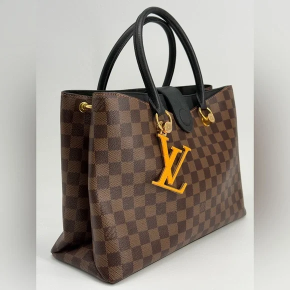 Louis Vuitton Damier Ebene Riverside Top Handle Bag - Picture 3 of 12